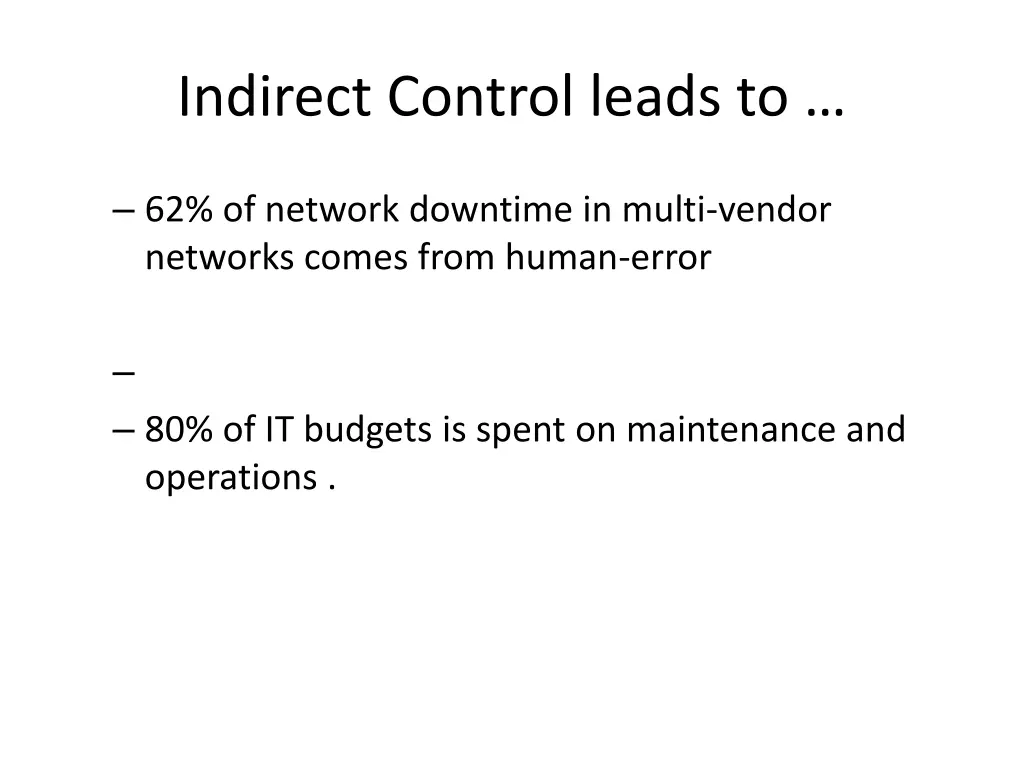indirect control leads to