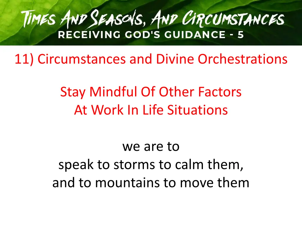 11 circumstances and divine orchestrations 3