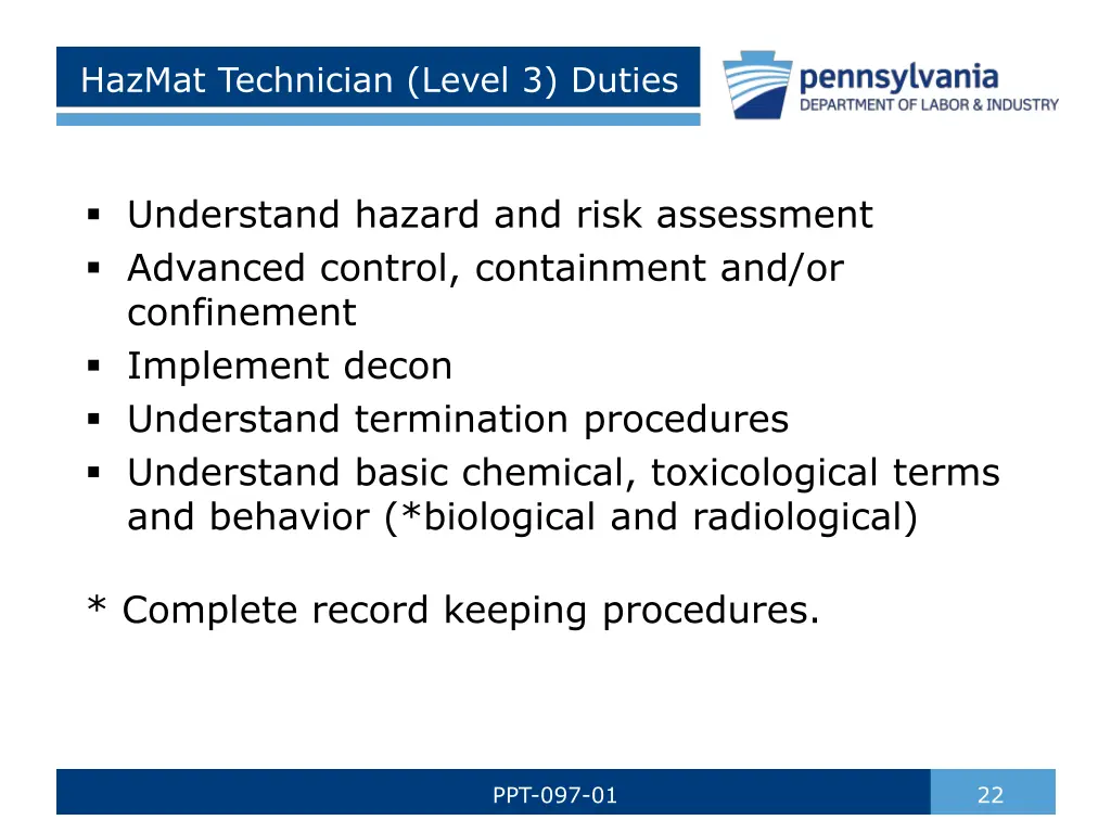 hazmat technician level 3 duties 1