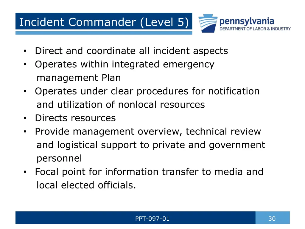 incident commander level 5 1