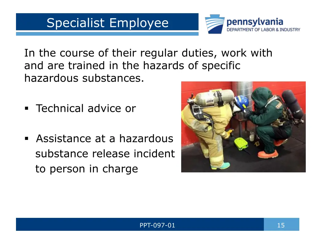specialist employee
