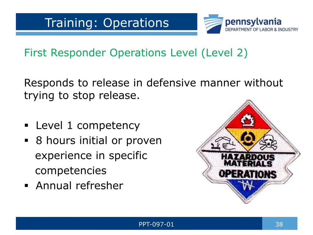 training operations
