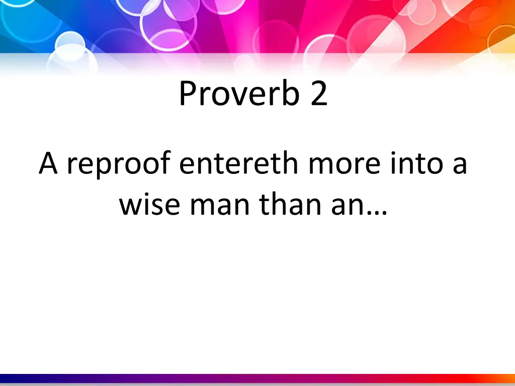 proverb 2