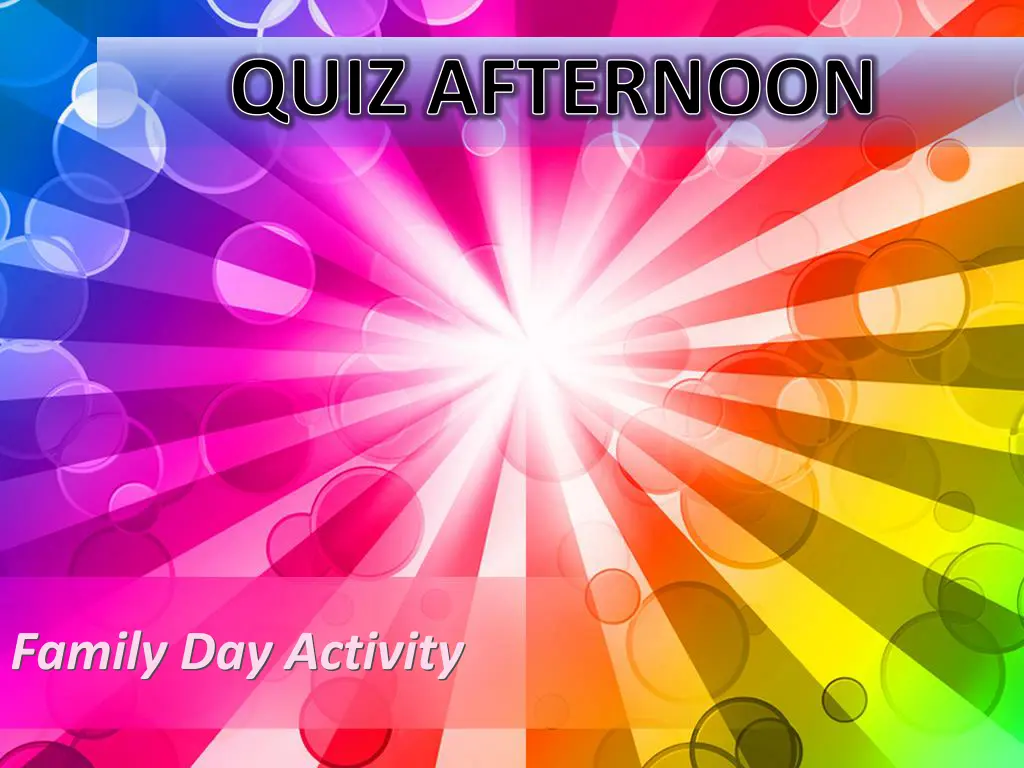 quiz afternoon