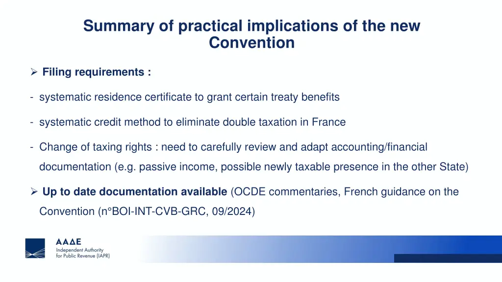 summary of practical implications