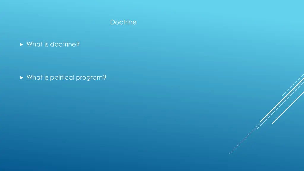 doctrine