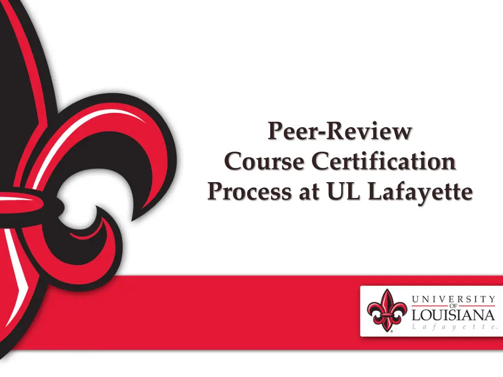 peer review course certification process