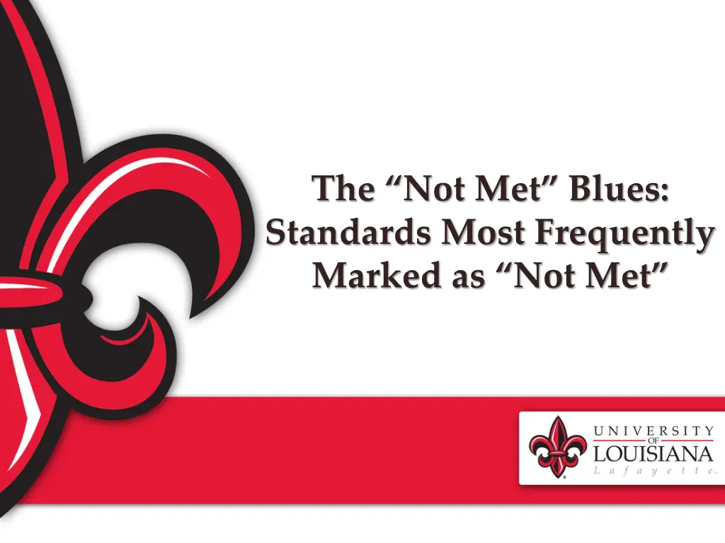 the not met blues standards most frequently