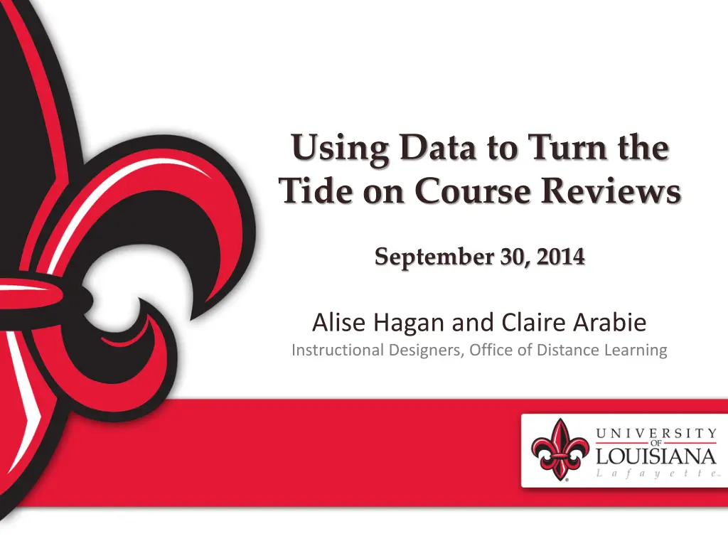 using data to turn the tide on course reviews