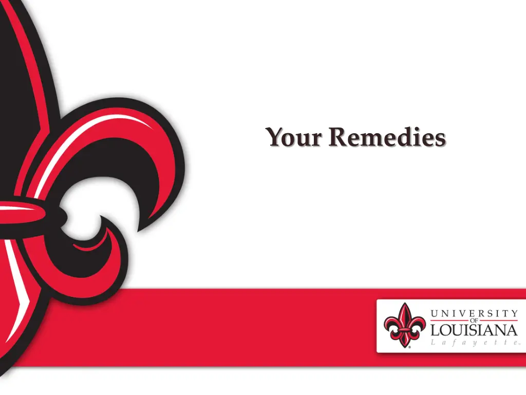 your remedies