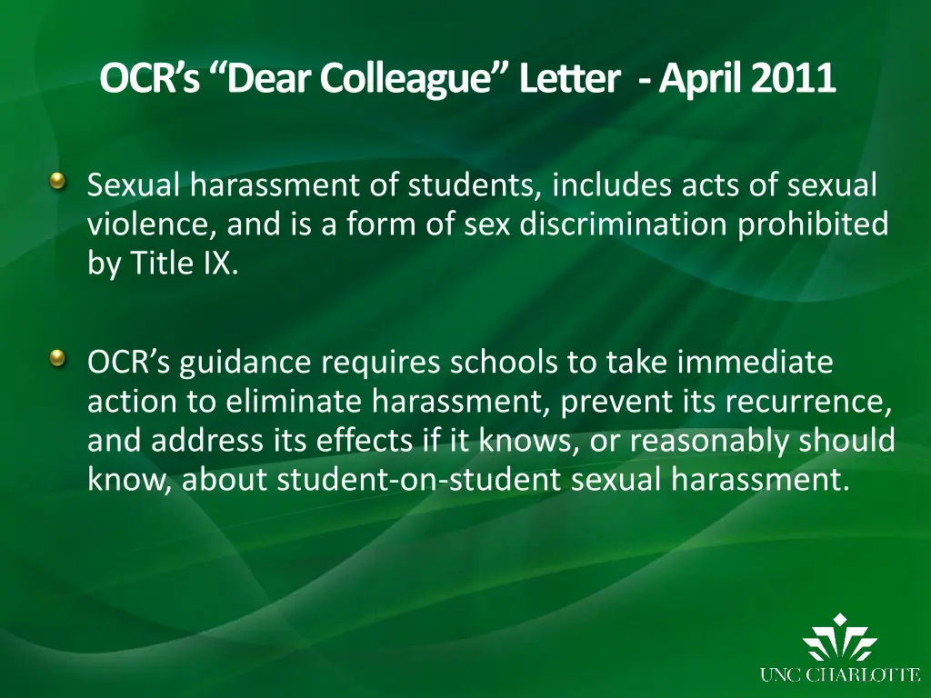 ocr s dear colleague letter april 2011