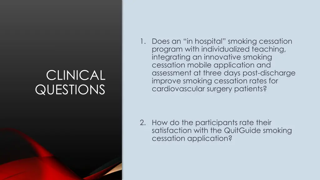 1 does an in hospital smoking cessation program