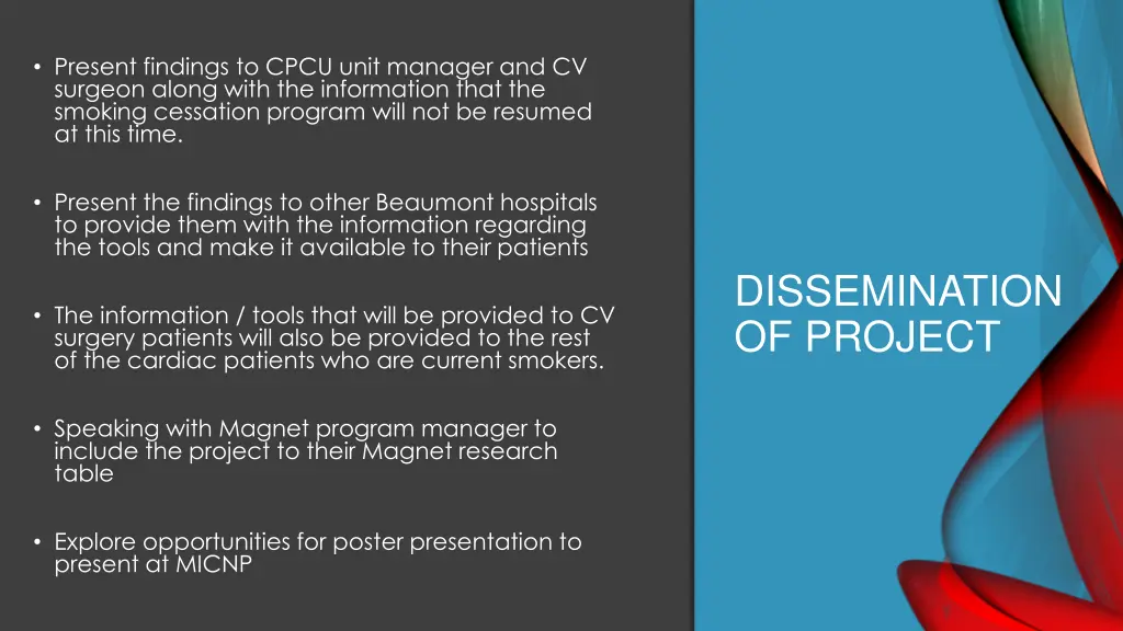 present findings to cpcu unit manager