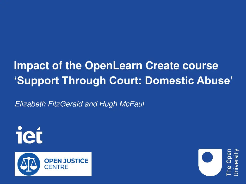 impact of the openlearn create course support