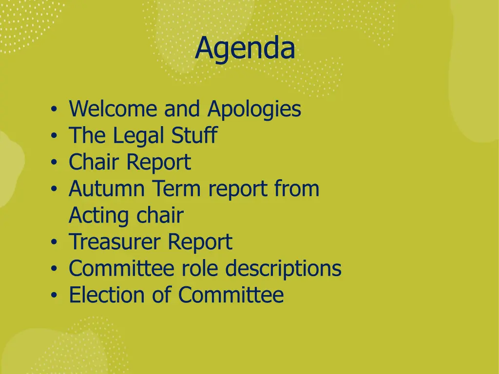 agenda