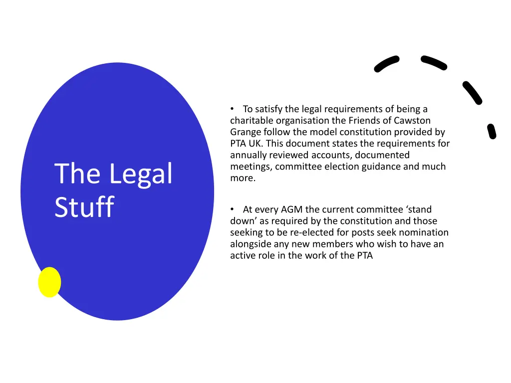 to satisfy the legal requirements of being
