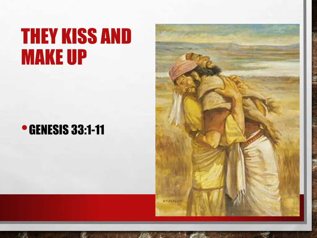 they kiss and make up