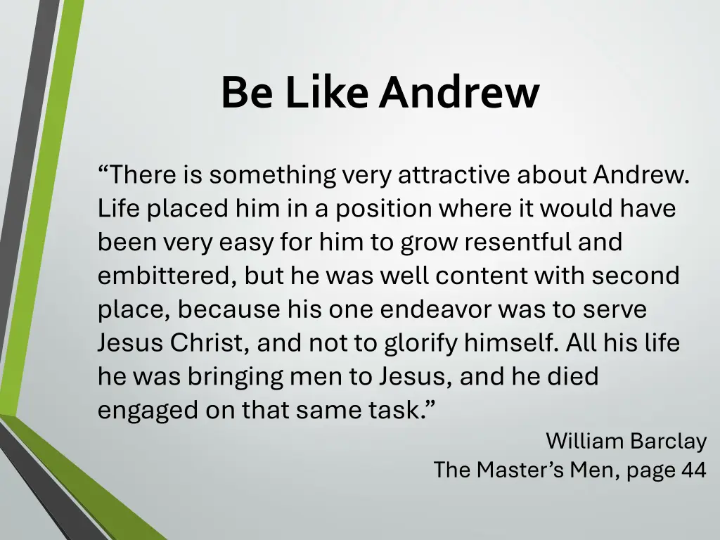 be like andrew