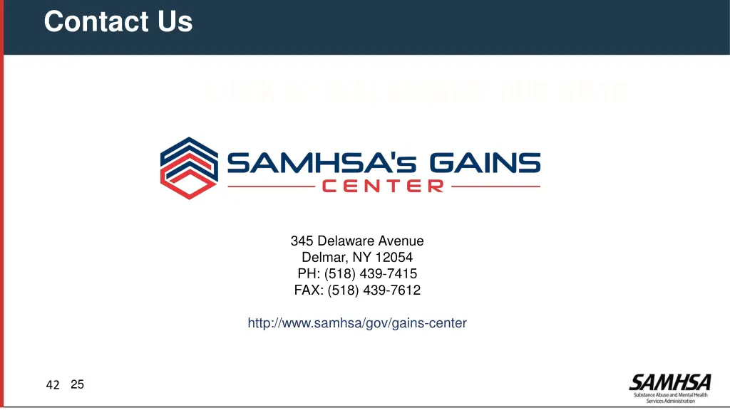 contact us