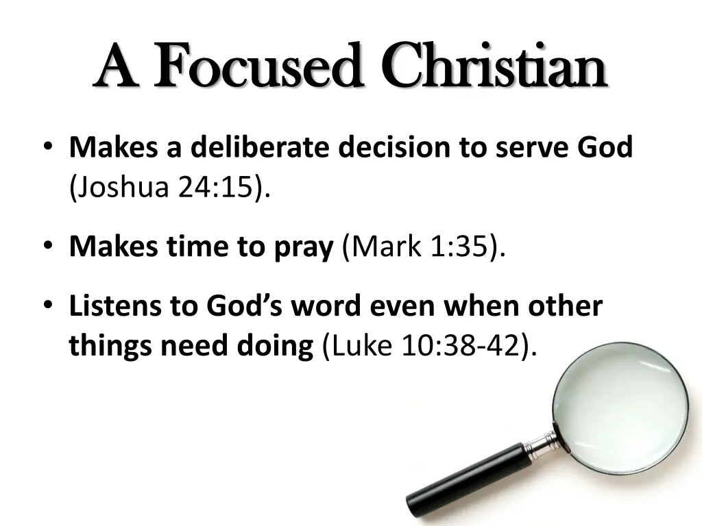 a focused christian a focused christian