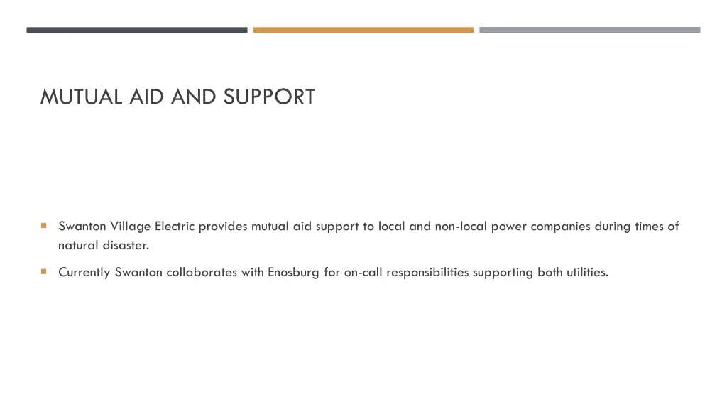 mutual aid and support