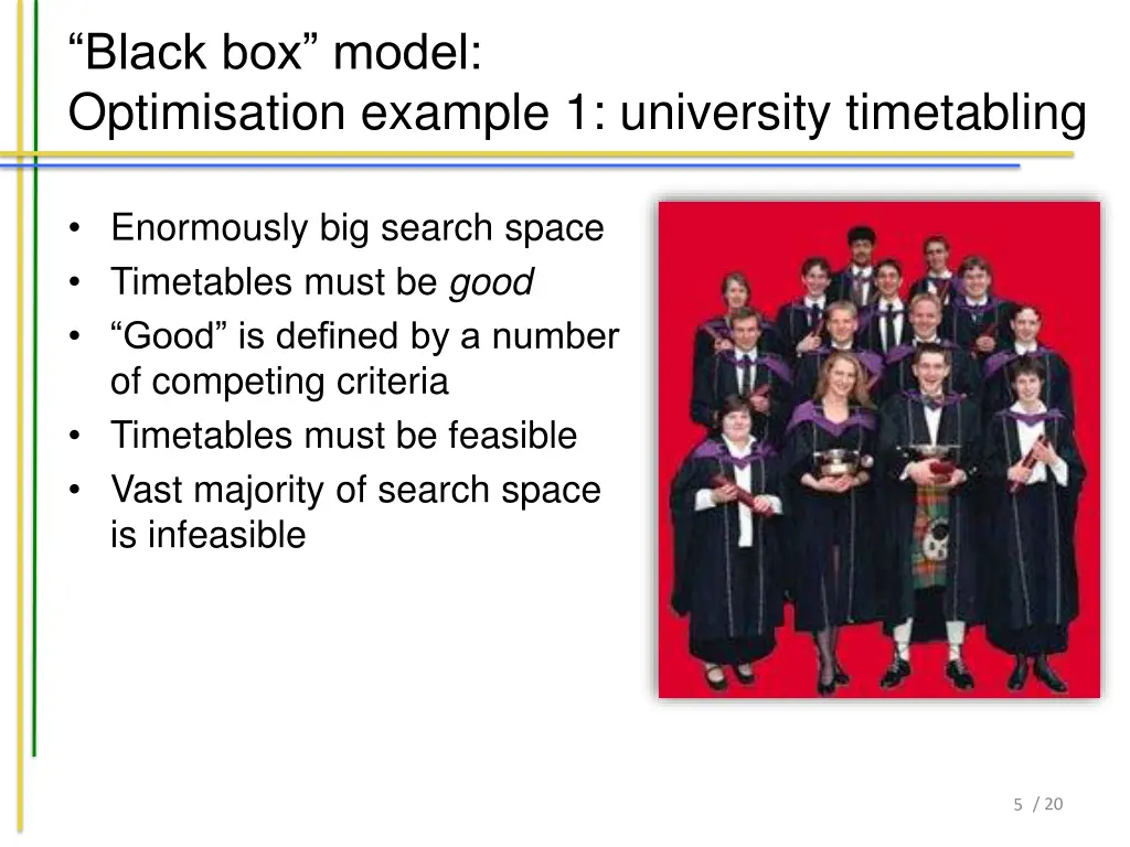 black box model optimisation example 1 university