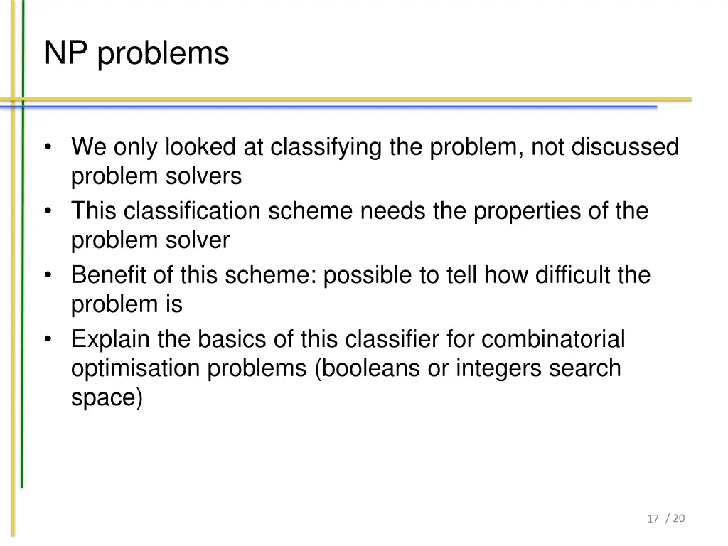 np problems