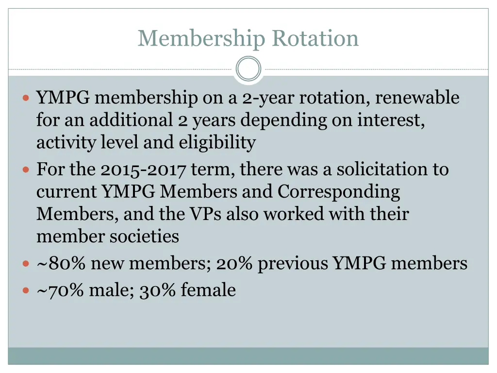 membership rotation