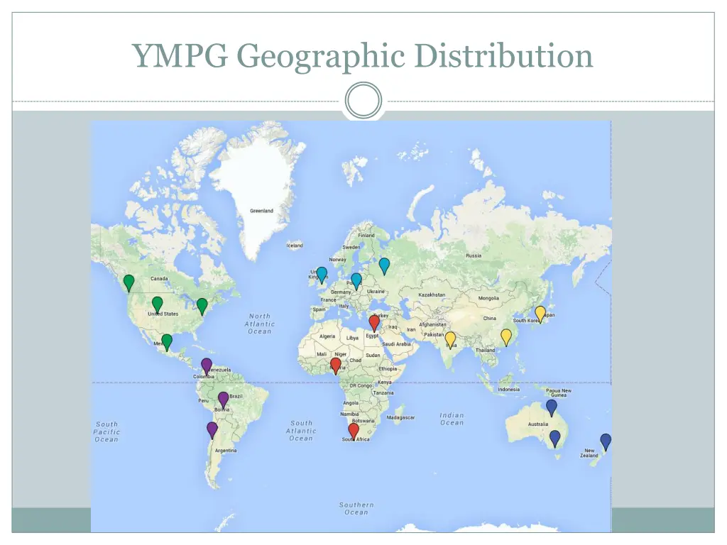 ympg geographic distribution