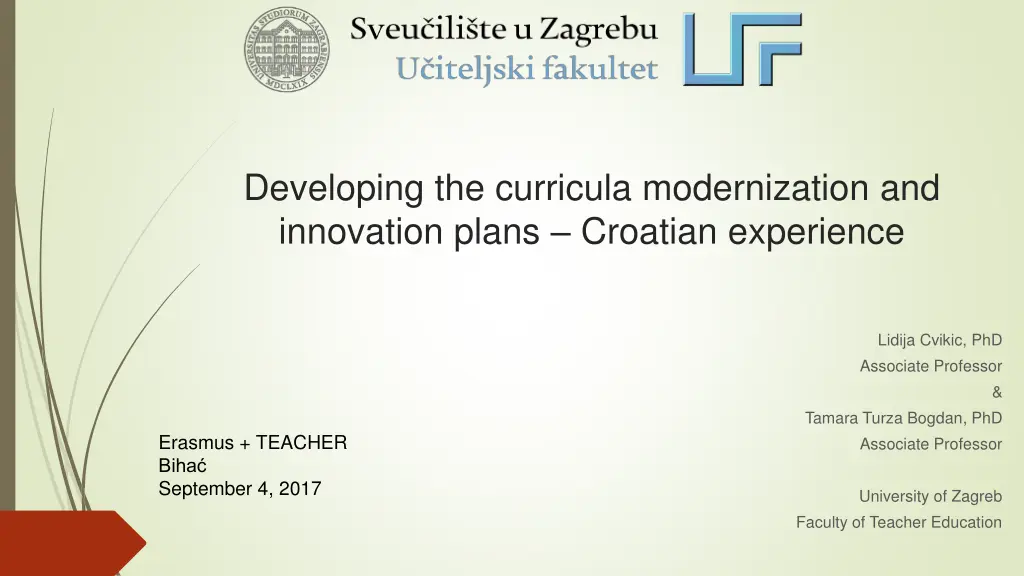 developing the curricula modernization