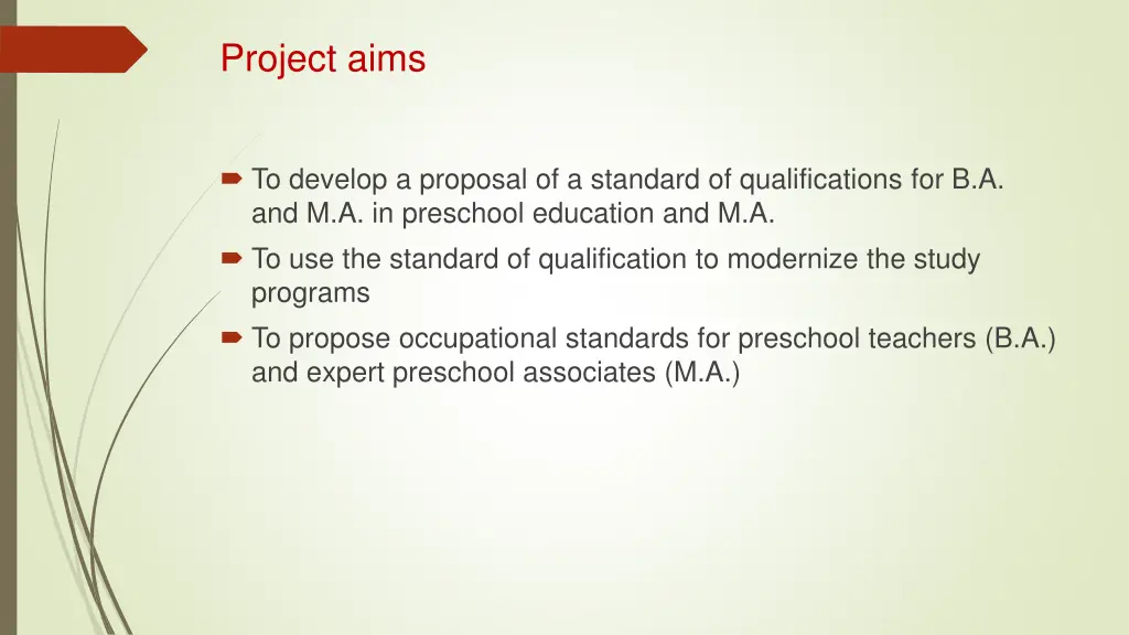 project aims