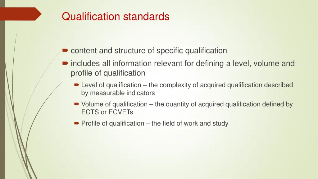 qualification standards 1