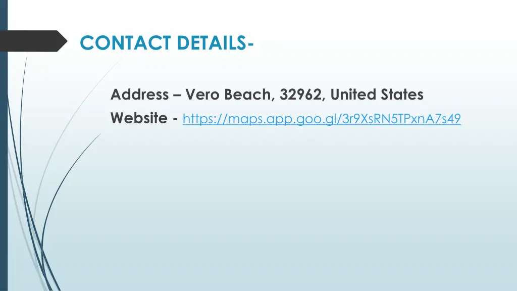 contact details