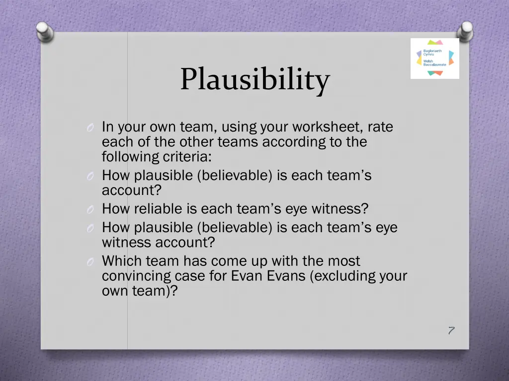 plausibility