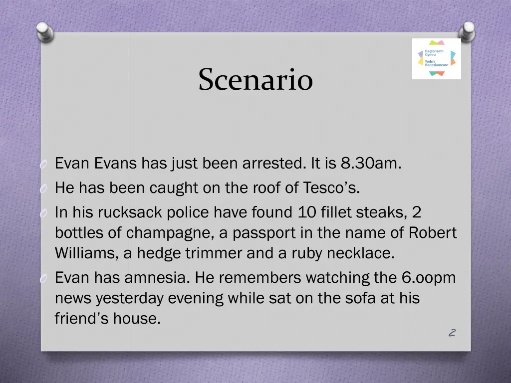 scenario