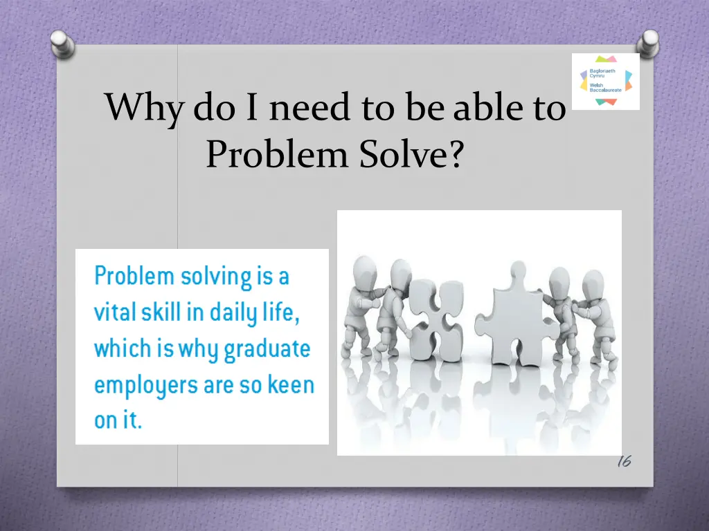 why do i need to be able to problem solve