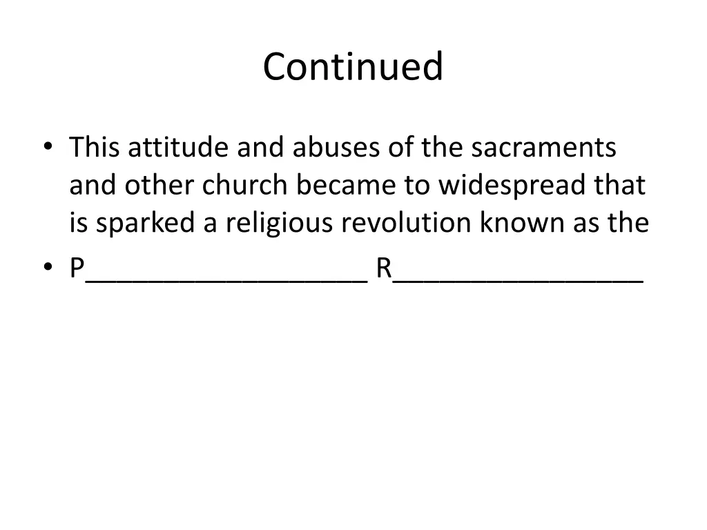 continued 1