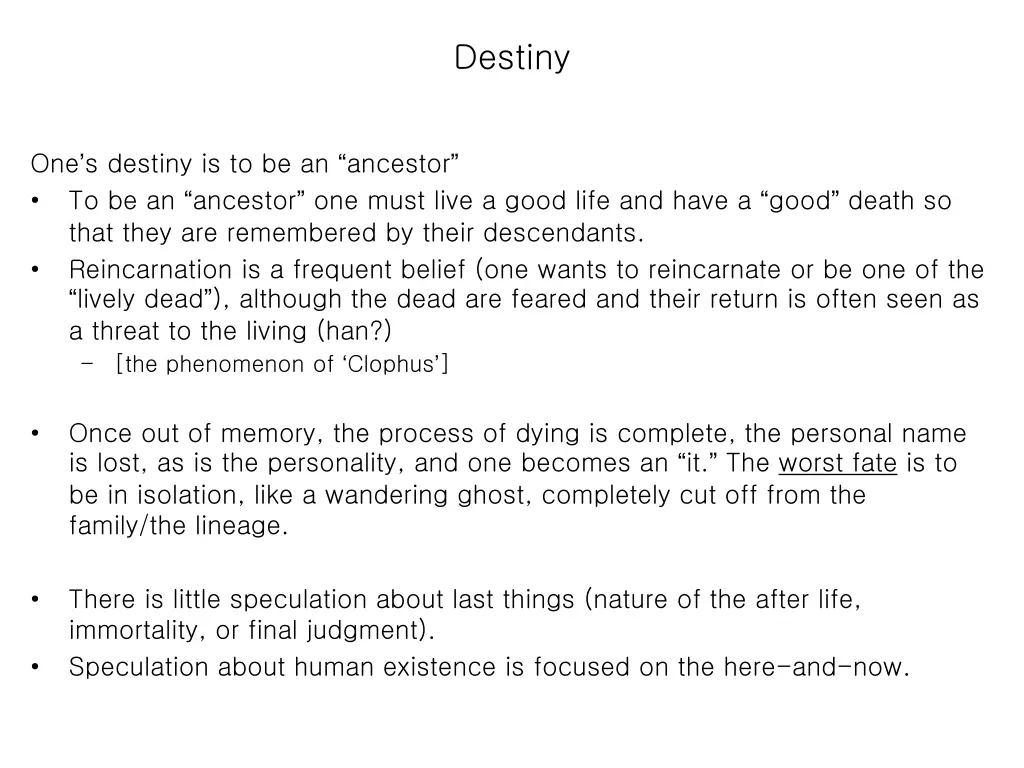 destiny