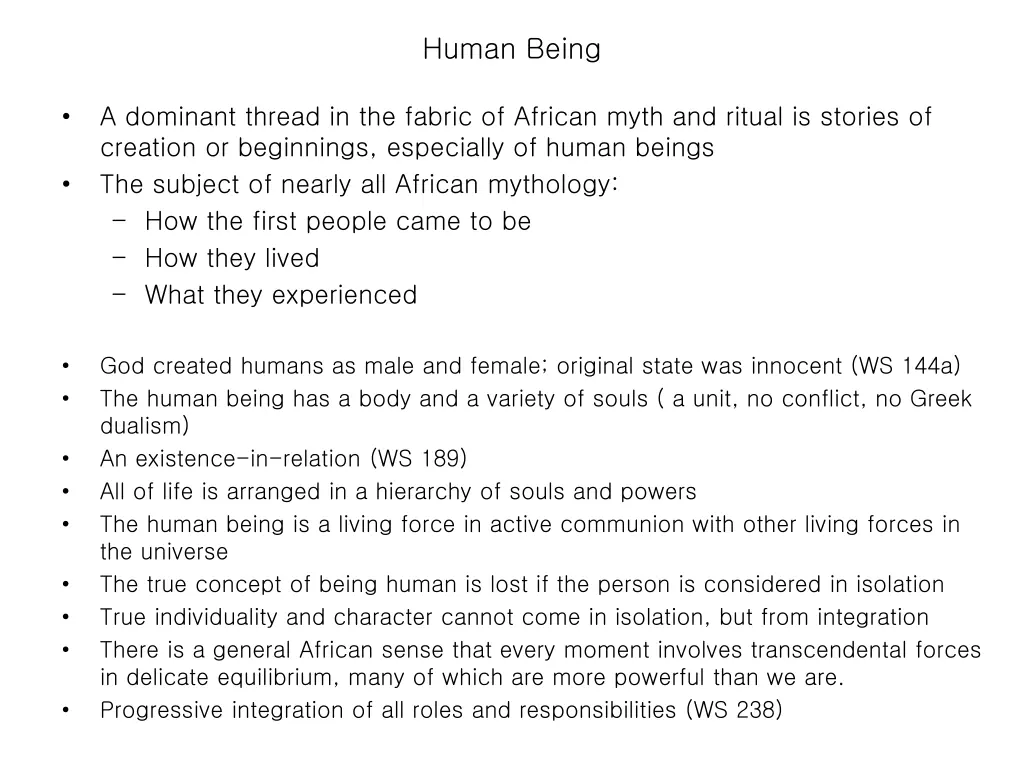 human being