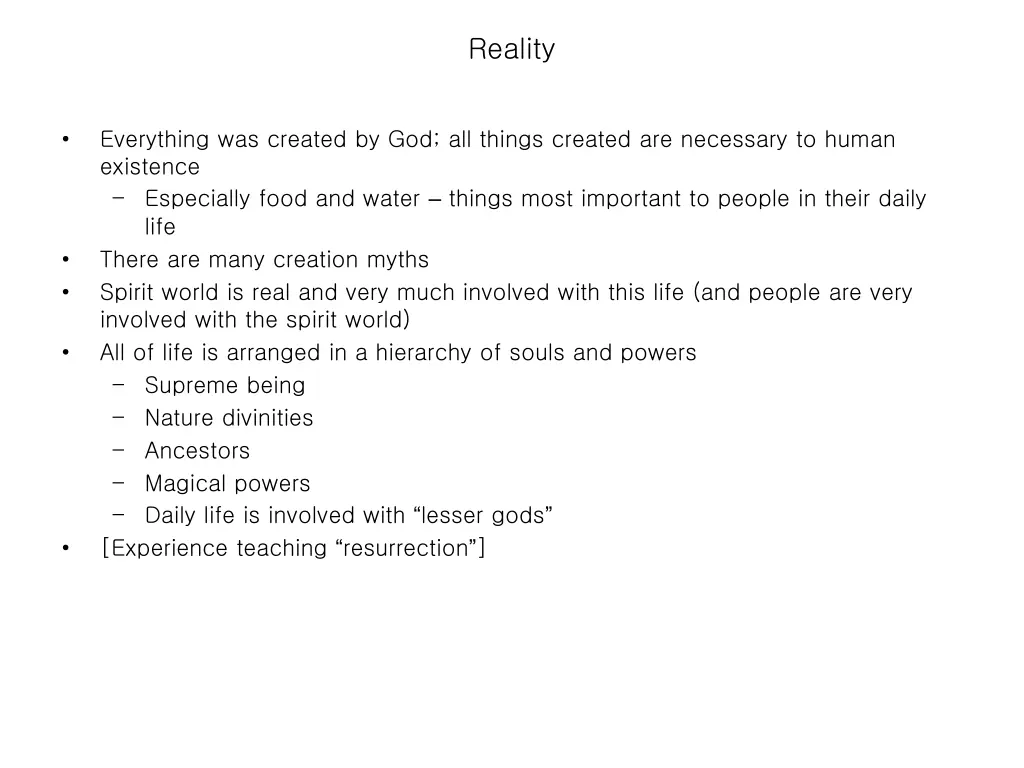 reality