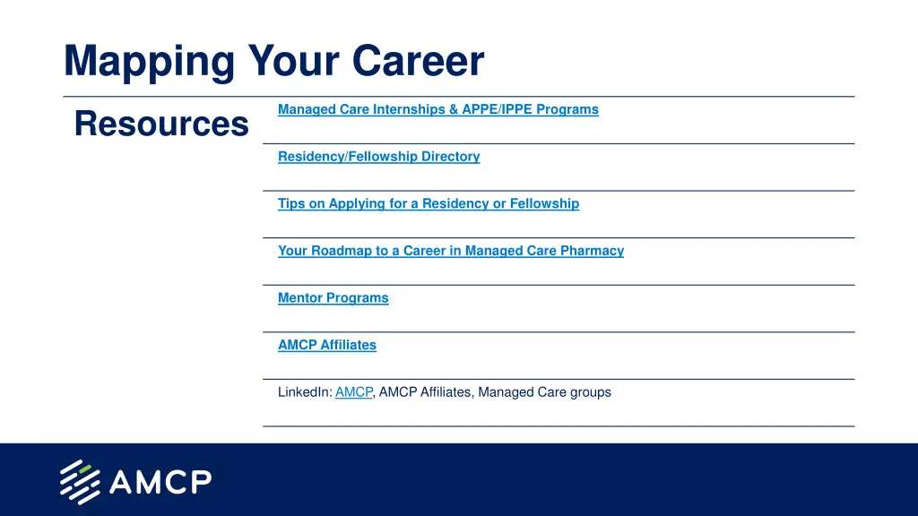 mapping your career