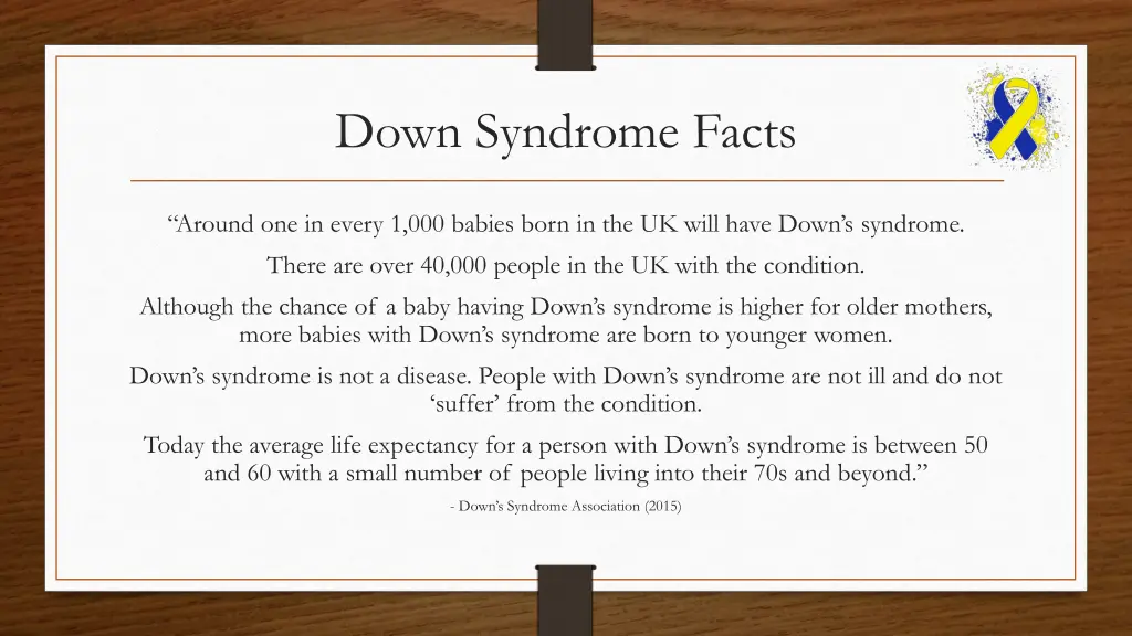 down syndrome facts
