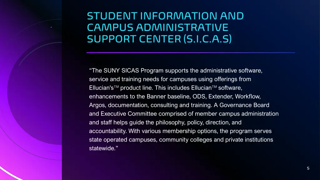 student information and campus administrative
