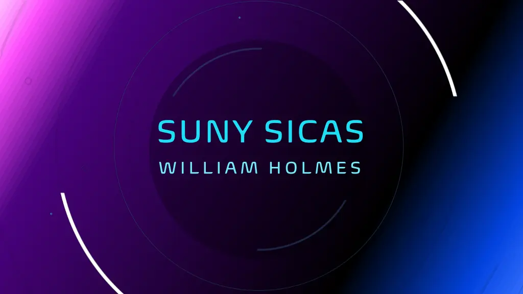 suny sicas william holmes