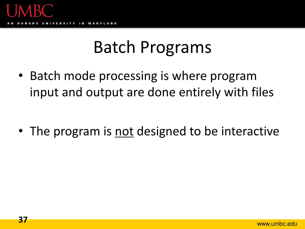 batch programs 1