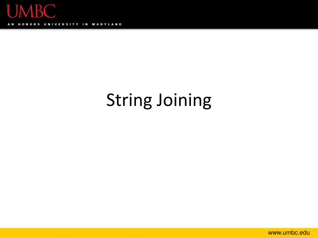 string joining