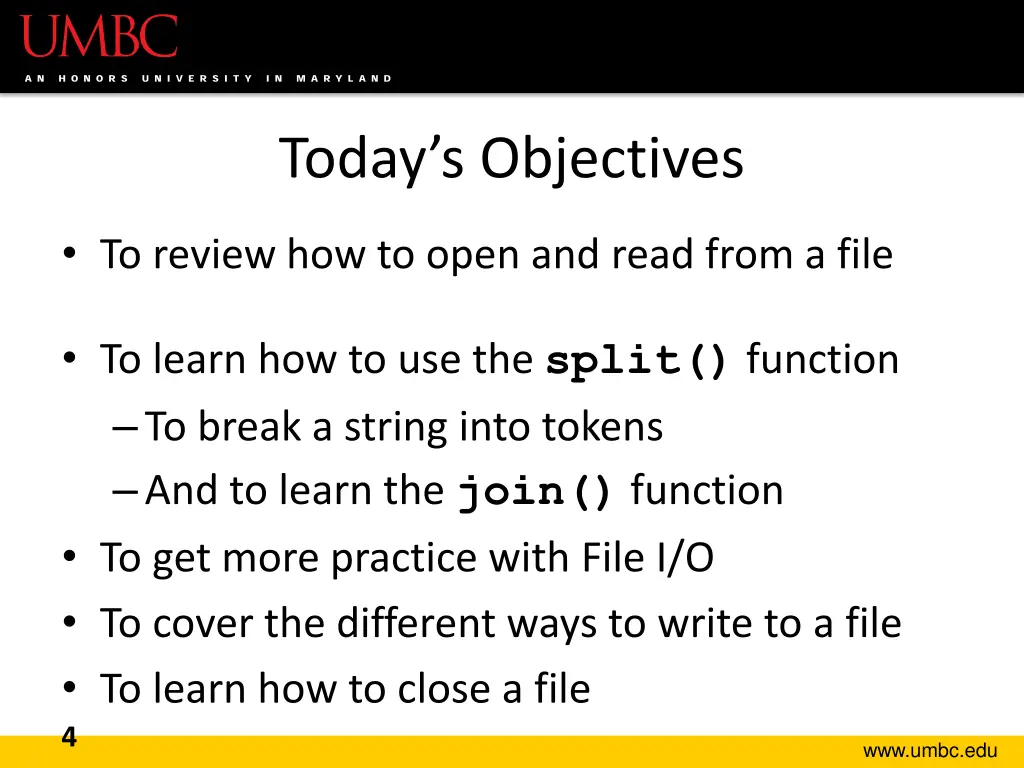 today s objectives