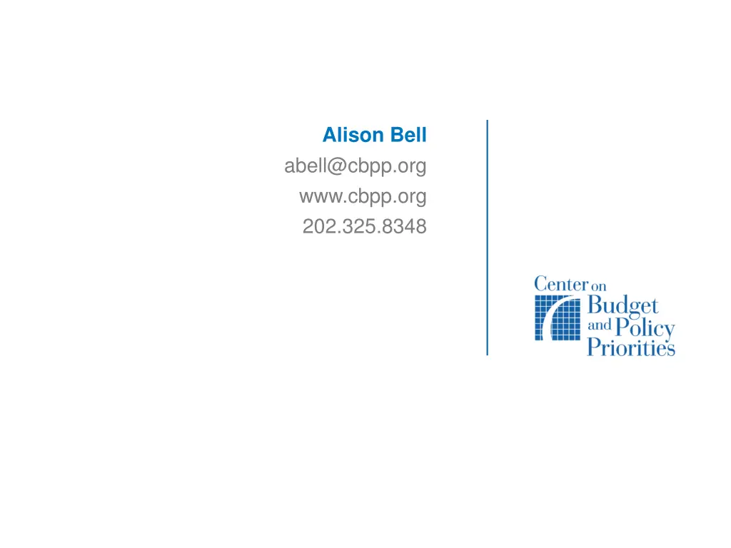 alison bell abell@cbpp org www cbpp