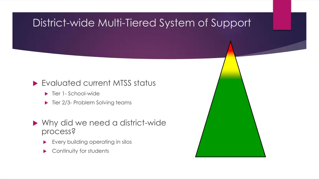 district wide multi tiered system of support