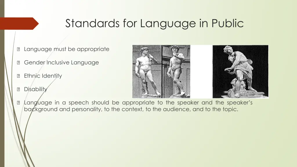 standards for language in public 3